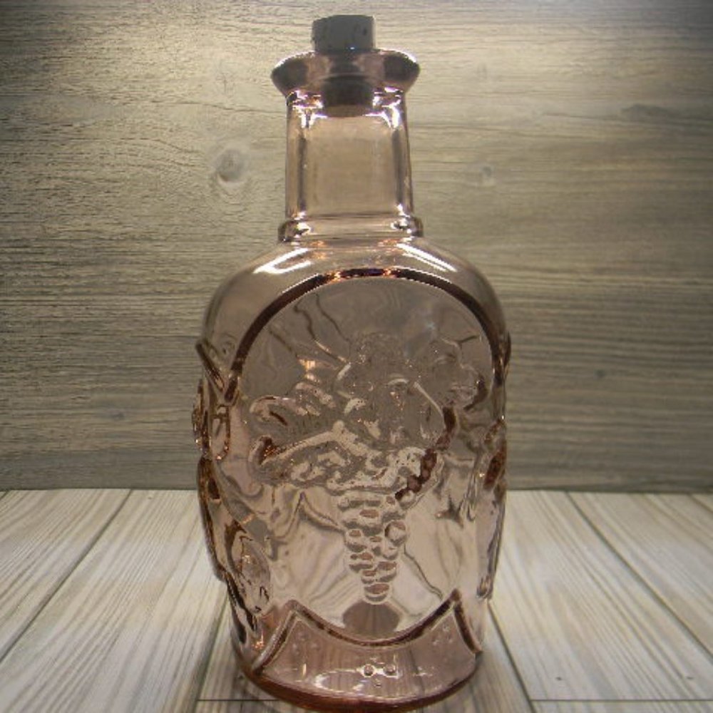 Libbey Pink Glass Decanter